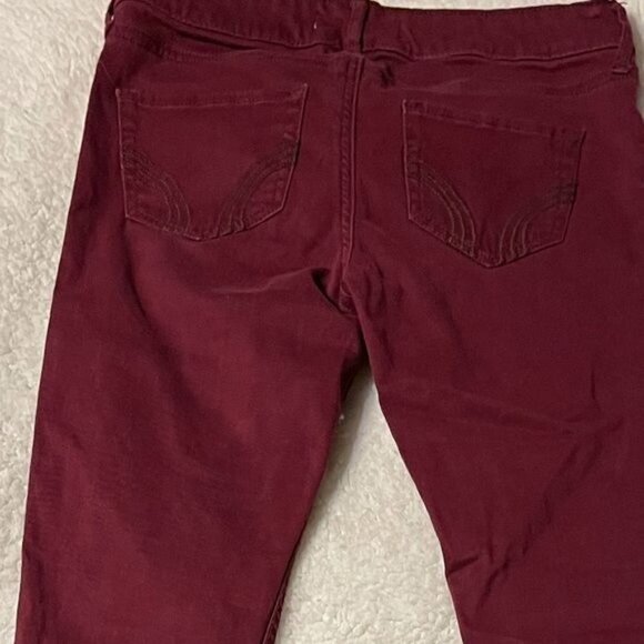 Hollister Maroon Jeggings - Picture 4 of 8